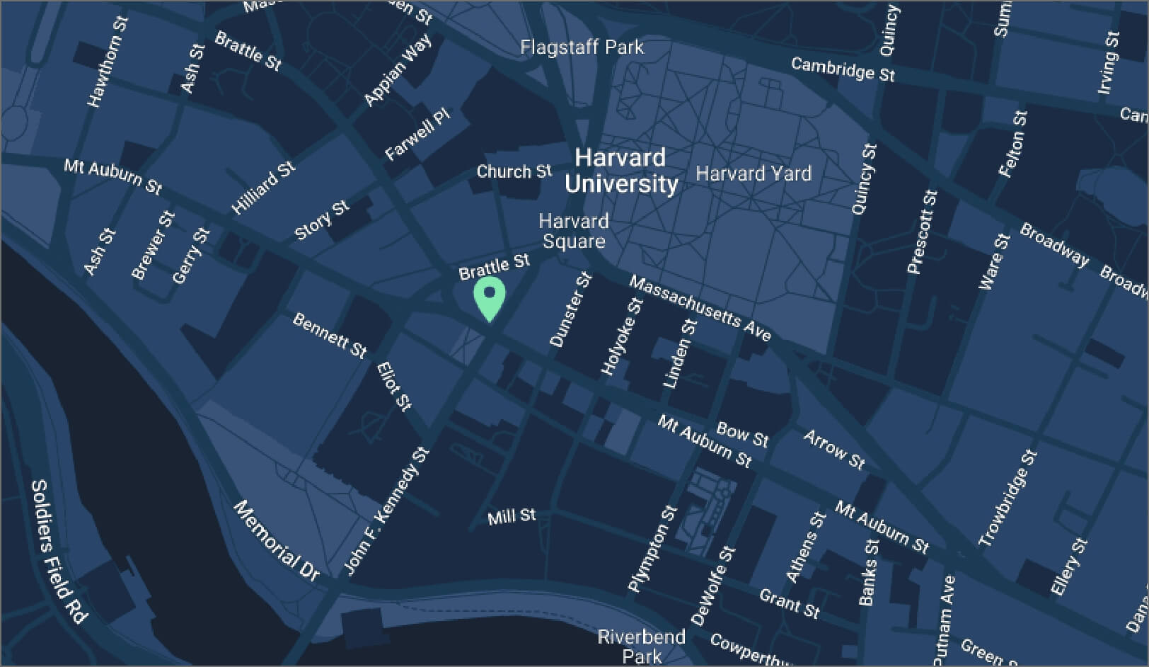 Apnimed location on a map in Cambridge, Massachusetts